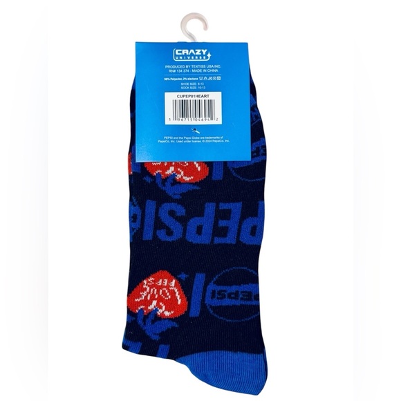 Pepsi Black Crew Socks - Picture 2 of 3